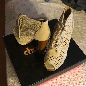 Charlotte Russe Cut Out design Lace-Up wedges